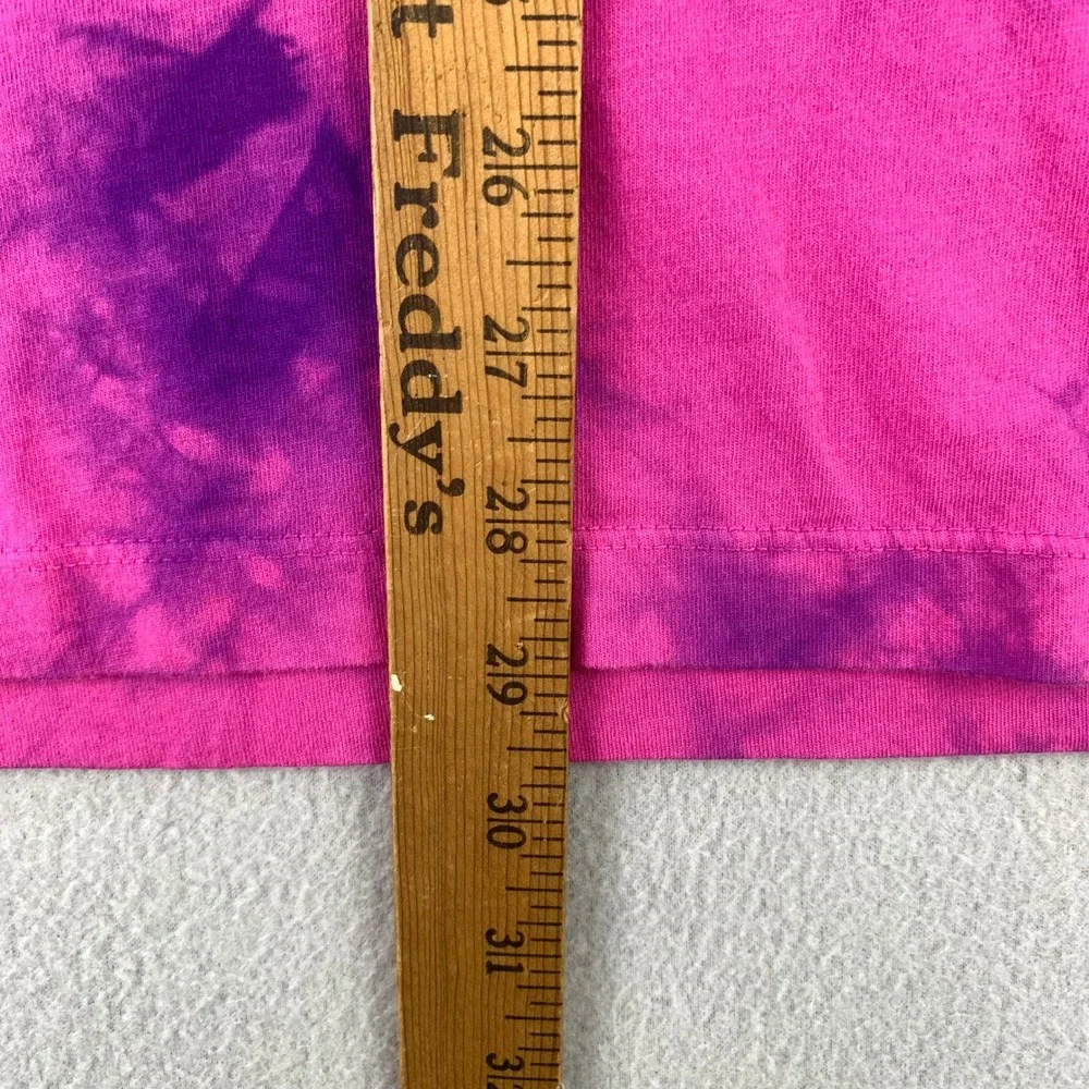 Nike Air T-Shirt Mens Medium Pink Tie Dye Short Sleeve Logo Swoosh Graphic Tee
